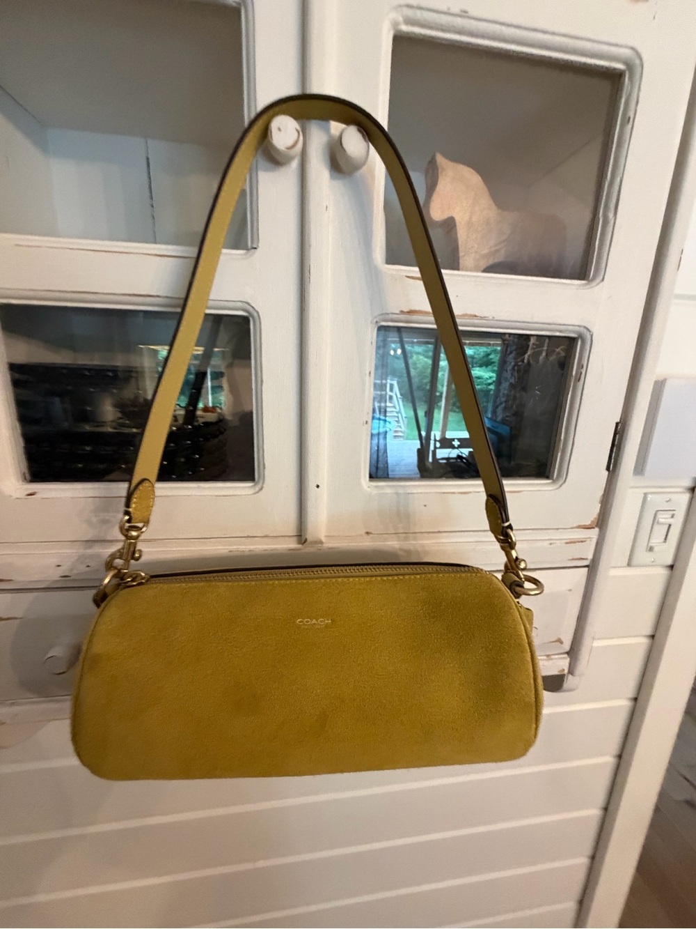 Coach Barrel Bag in Light Citron color